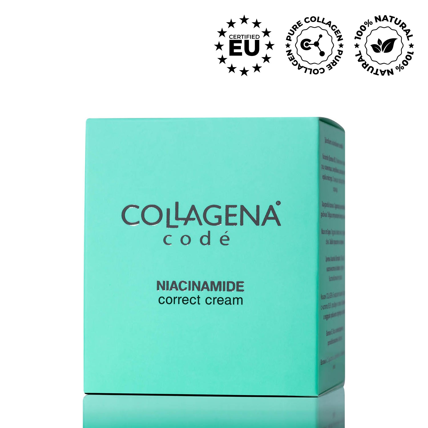NIACINAMIDE correct cream COLLAGENA Codé - against pigment spots and skin imperfections, 50 ml.