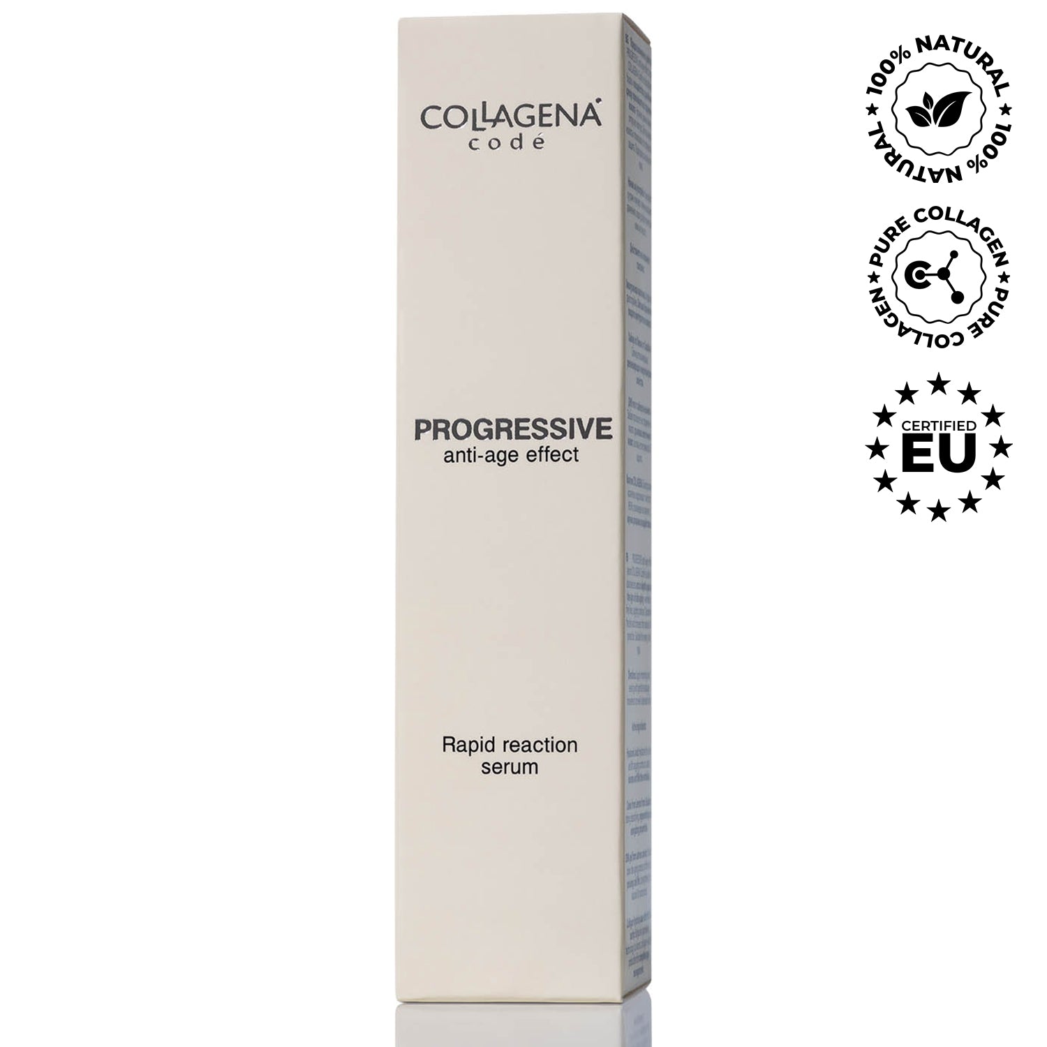 Face serum PROGRESSIVE anti-age effect Rapid reaction COLLAGENA Codé, 50 ml.