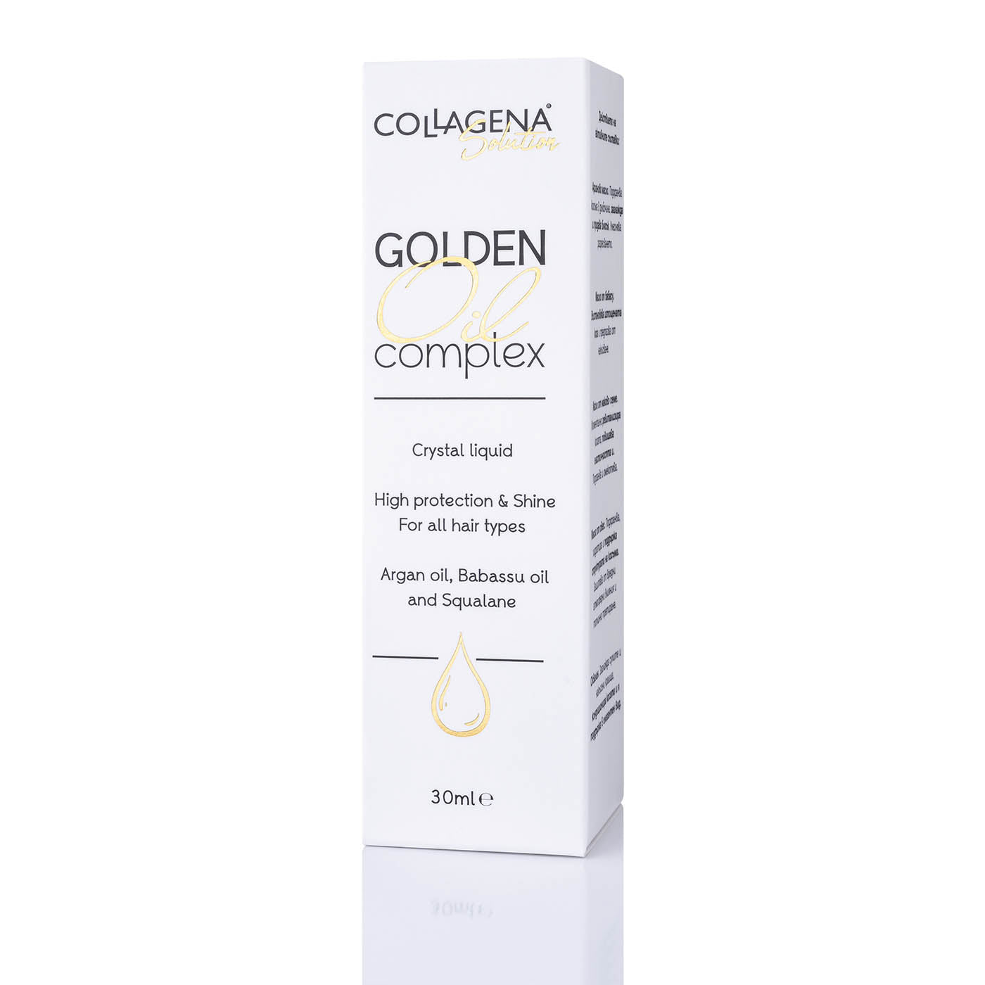 GOLDEN Oil complex COLLAGENA Solution pentru păr puternic și strălucitor, 30 ml.