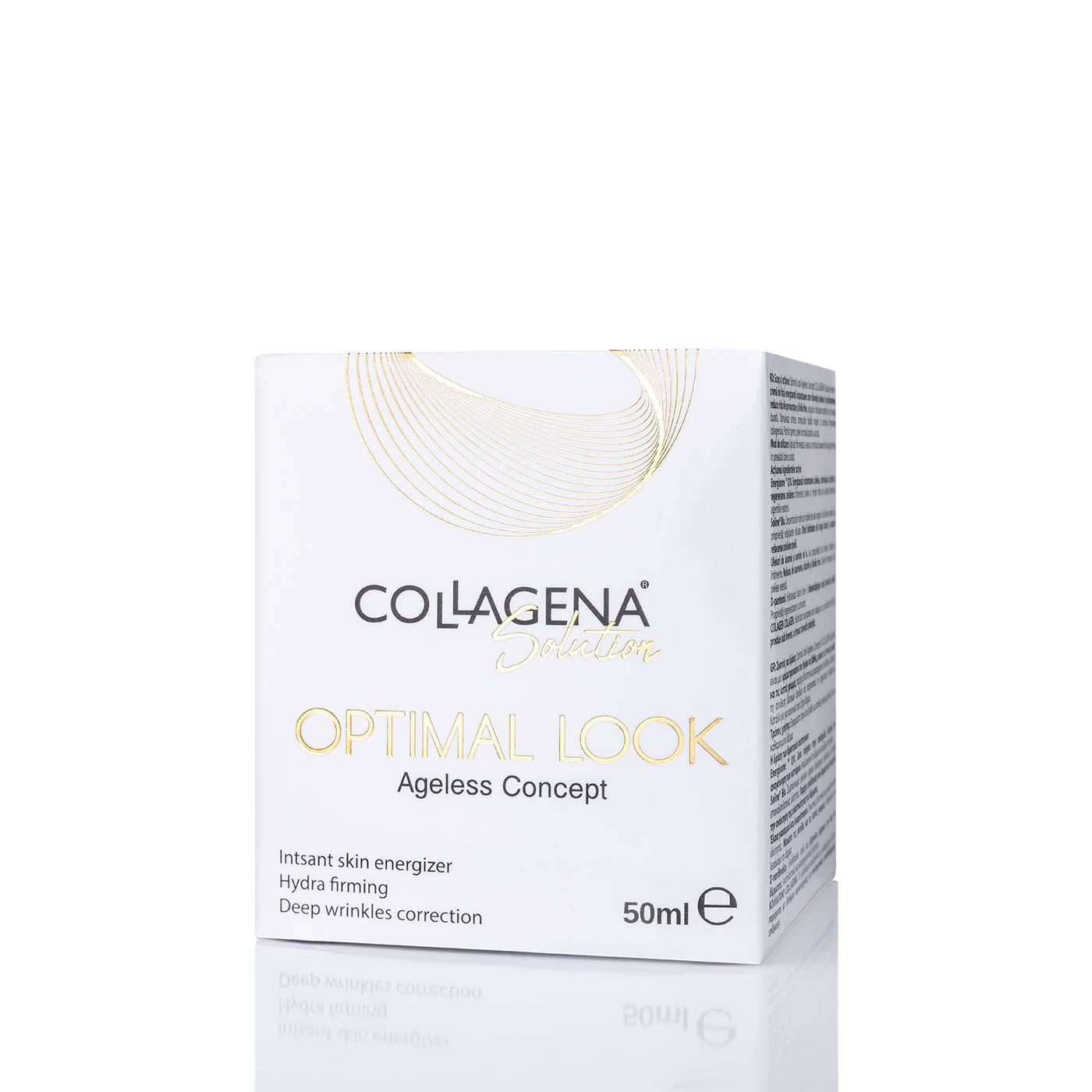 Crema facială energizantă și regenerantă cu efect instantaneu Optimal Look Ageless Concept - SOLUȚIA COLLAGENA, 50 ml.