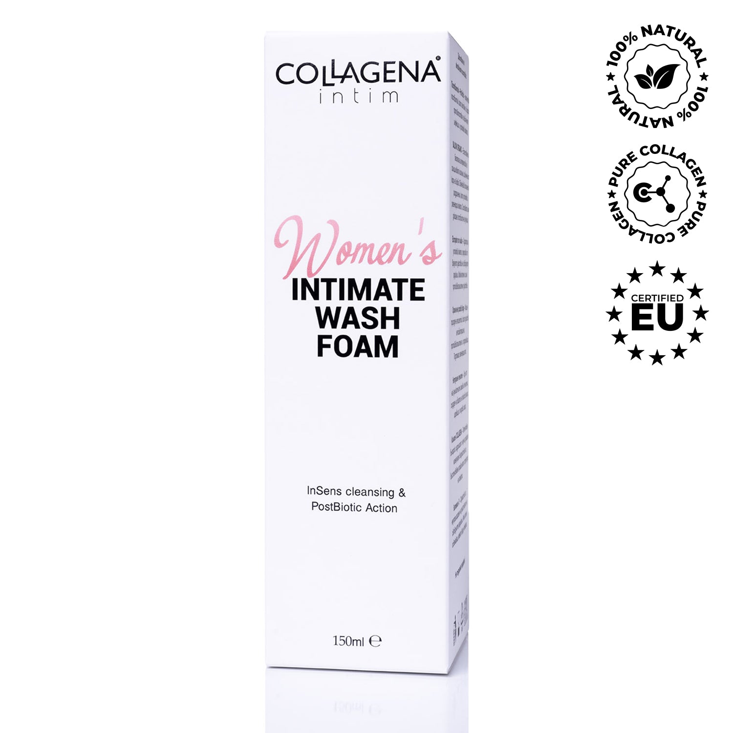Spumă de curățare ollag pentru femei – Intim ollagen, COLLAGENA intim, 150 ml.