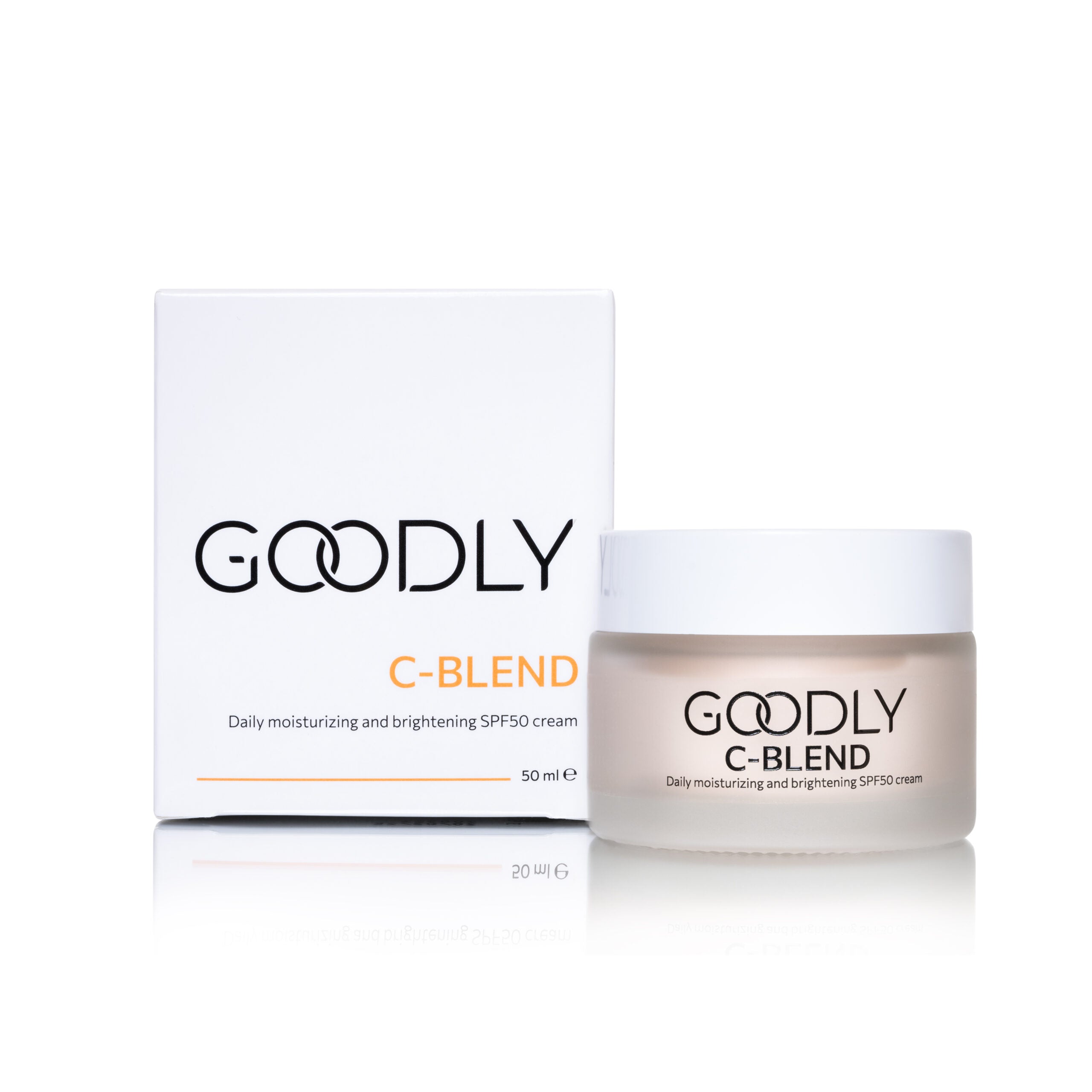 C-BLEND Brightening and Hydrating Day Cream SPF50, GOODLY, 50 ml.