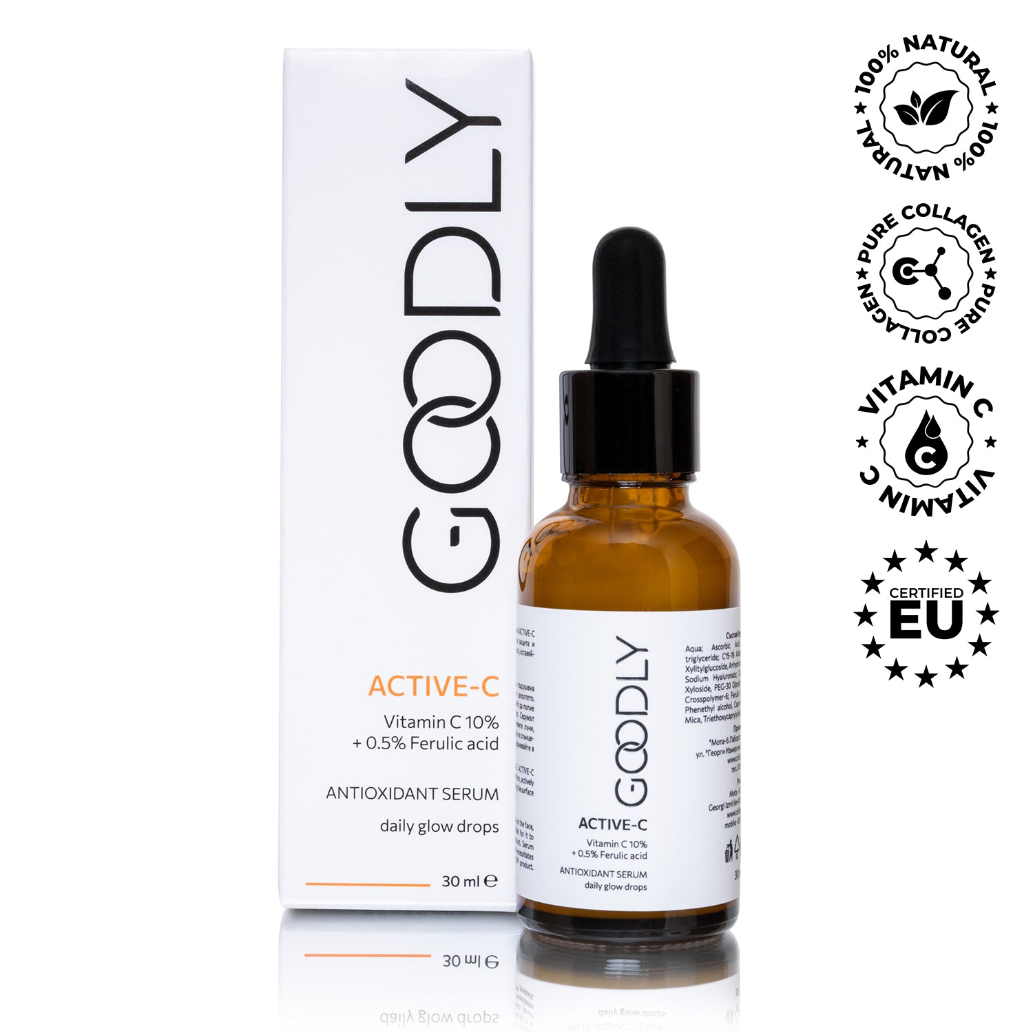 ACTIVE-C Intensive Brightening Serum with Vitamin C, GOODLY, 30 ml