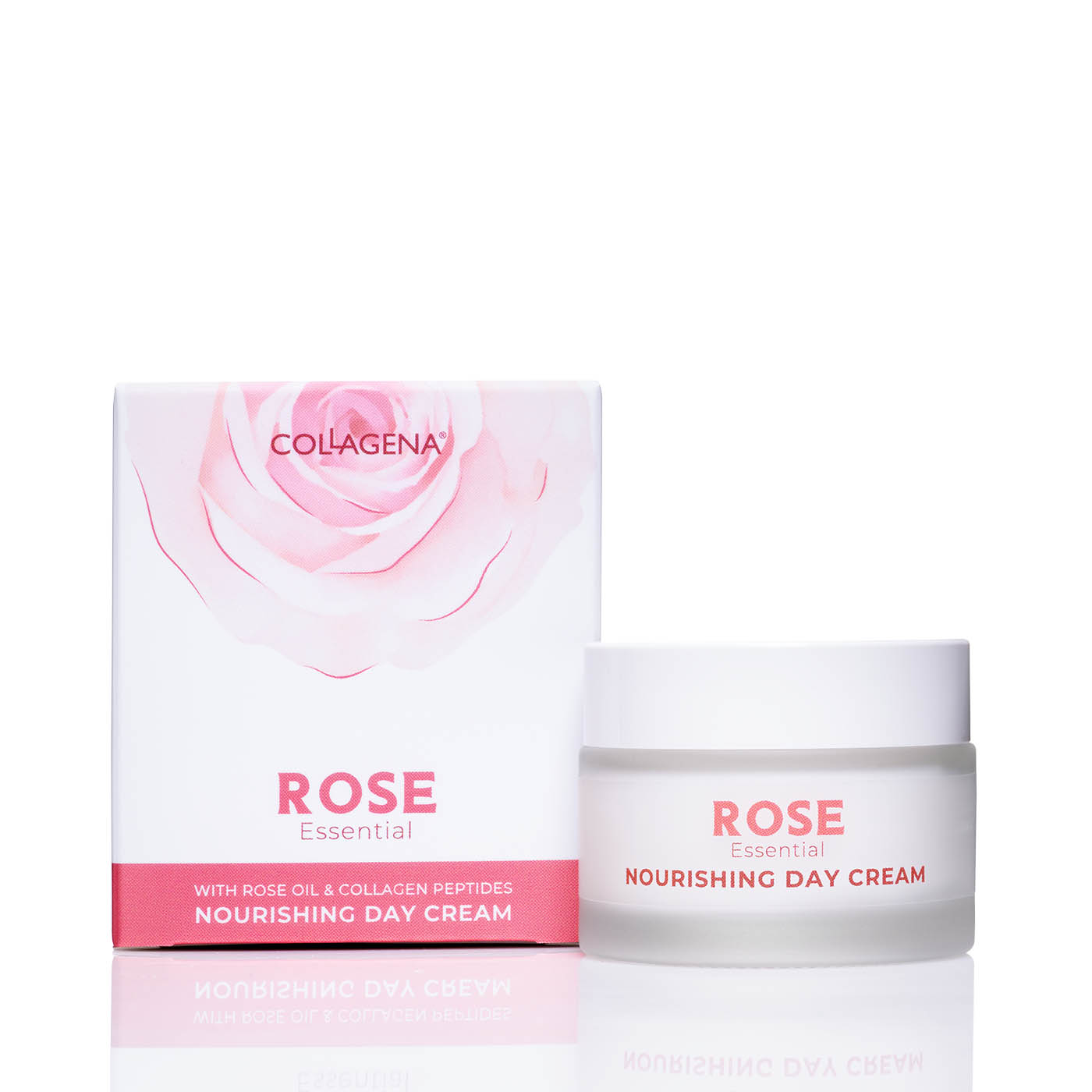 Nourishing Day Cream with Rose Oil and Collagen Peptides, COLLAGENA Rose Essential, 50 ml